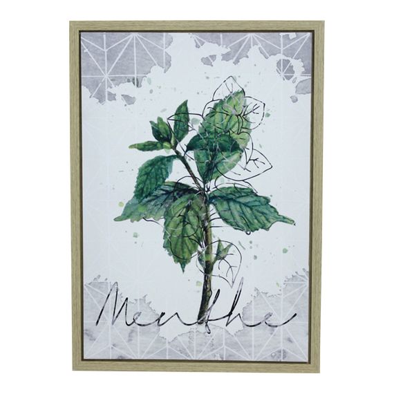 12924 Tela Impressa c/ Mol Folhas Menthe