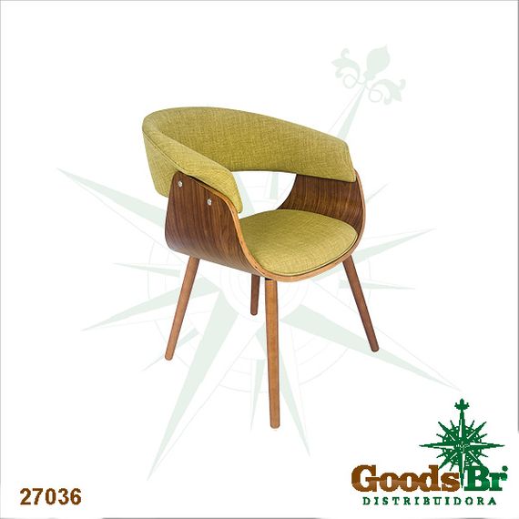 27036 Cadeira Com Encosto Vergada Verde