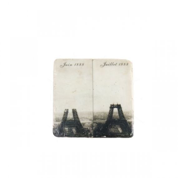 19127 Kit Porta Copos de Resina Construção Torre Eiffel - 3 Peças