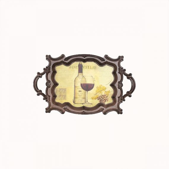 11151 Bandeja Classic Madeira e PVC