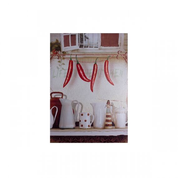 12406 TELA IMPRESSA 4 PIMENTAS FULLWAY 70x50x3cm