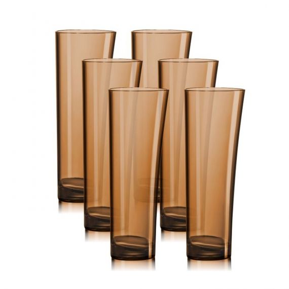 10.13.7 kit 6 Copos 300ml âmbar Translucido