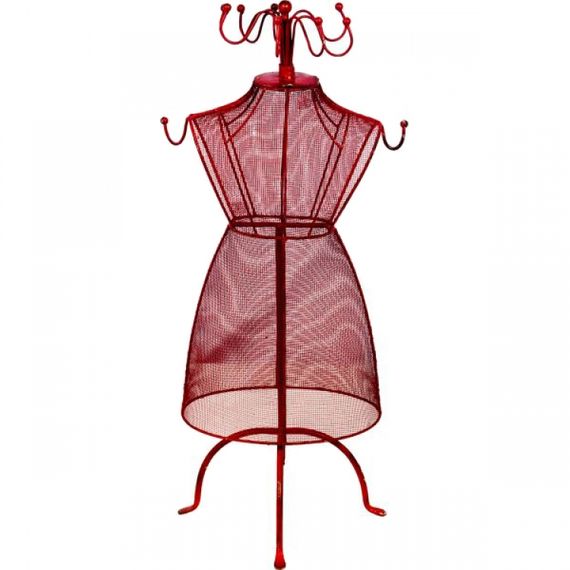 81020 Porta Joias Manequim Vermelho