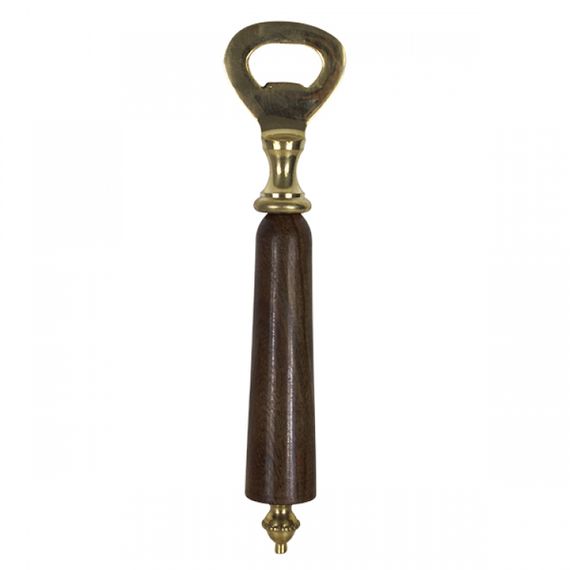 36126 Abridor de Garrafa Bronze Cabo Madeira