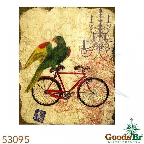 53095 Tela Pássaro Bike Vermelha