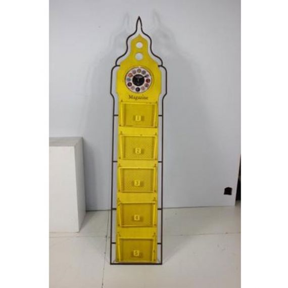 2345 Relógio Com Revisteiro Big Chão Amarelo
