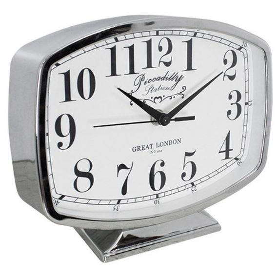 135017 Relógio de Mesa Belle Silver