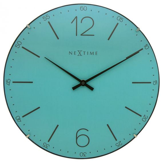 153035 Relógio Parede Turquesa Nextime