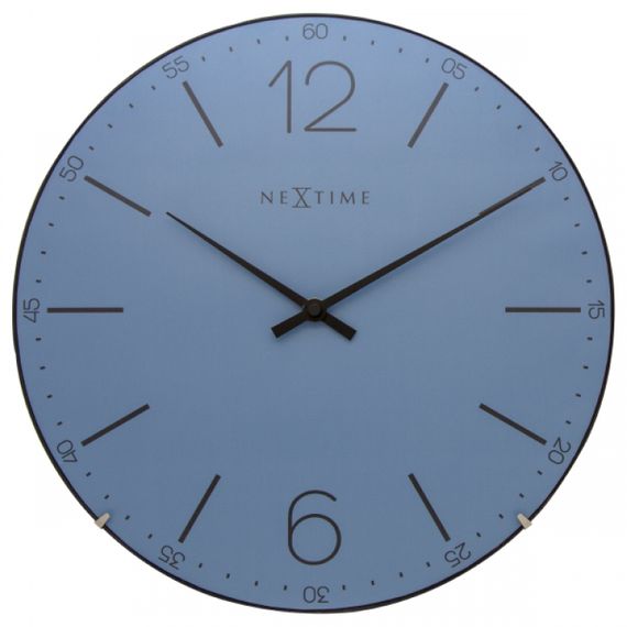 153070 Relógio Parede Index Dome Blue Nextime