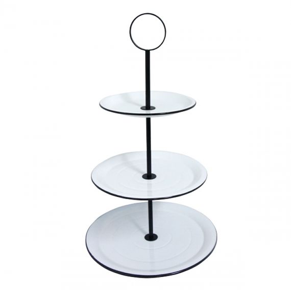164007 Fruteira de Mesa 3 Andares Branca