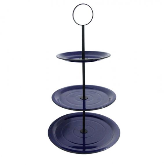 164009 Fruteira de Mesa 3 Andares Azul