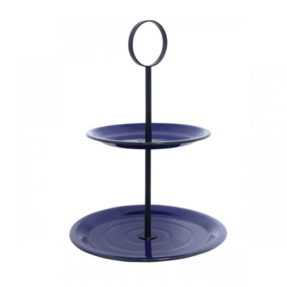 164012 Fruteira de Mesa 2 Andares Azul