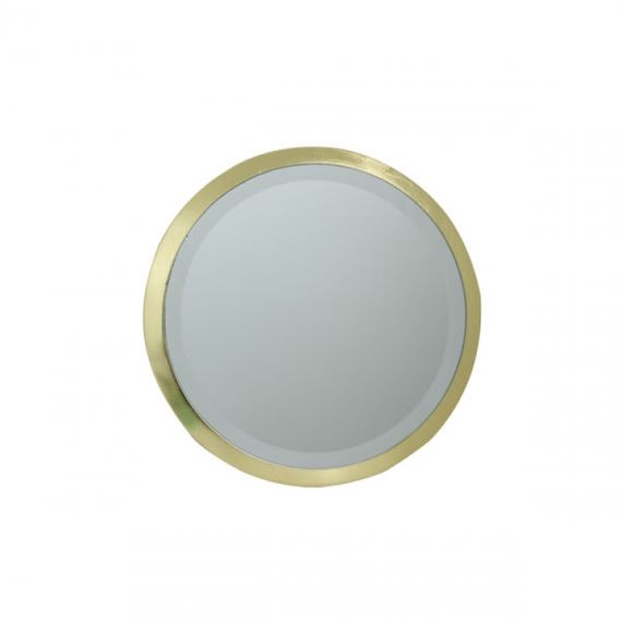 152201 Espelho Redondo MDF Gold