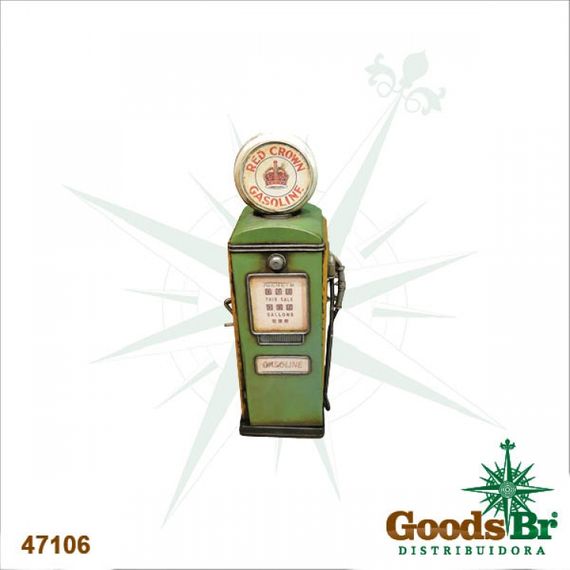 47106 Bomba de Gasolina Verde em Metal