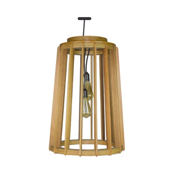LUMINARIA BRISE ALTA MARROM 63x42X42CM