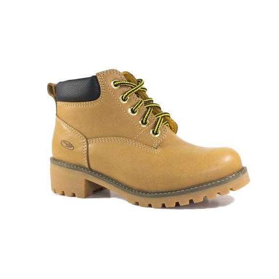 Bota Coturno Couro Feminina Beeton Ranee 002S Solado de Borracha