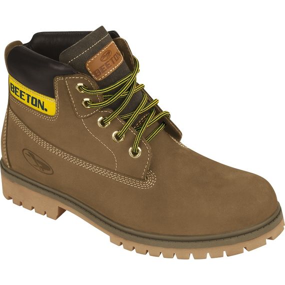 Bota Coturno Couro Masculina Beeton Strong 405N Solado de Borracha