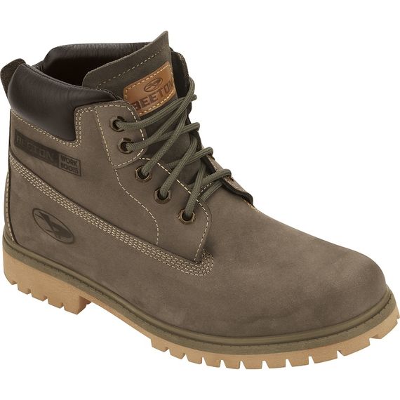 Bota Coturno Couro Masculina Beeton Strong 406N Solado de Borracha