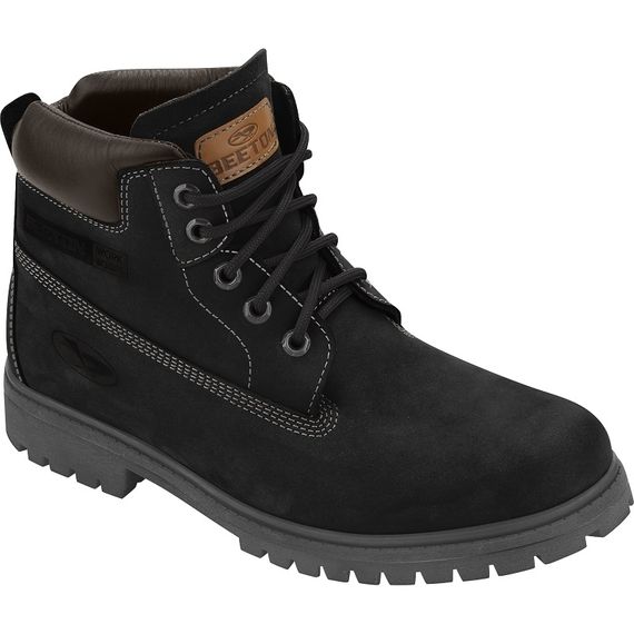 Bota Coturno Couro Masculina Beeton Strong 406N Solado de Borracha