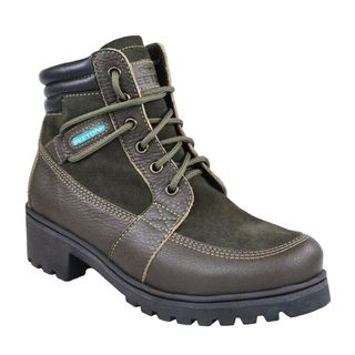 Bota Coturno Couro Beeton Feminina Ranee 019 Solado de Borracha - cano médio