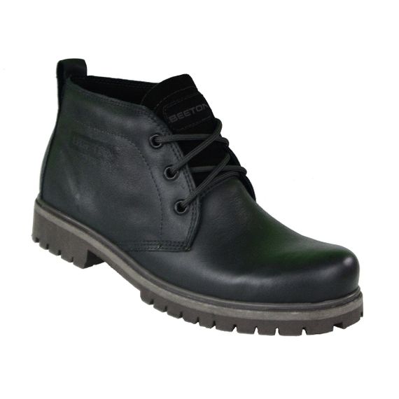 Bota Coturno Couro Beeton Masculina Chukka Boot Strong 404 Solado de Borracha