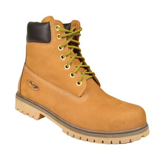 Bota Coturno Couro Masculina Beeton PRO Strong 407N Com Biqueira de Aço, Palmilha Antiperfuro e Solado de Borracha