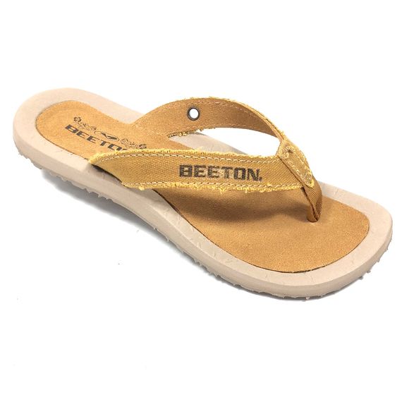 Chinelo Couro Camurça Feminino Beeton Canay 02