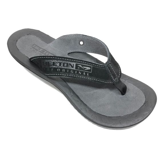 Chinelo Couro Camurça Masculino Beeton Malibu 02