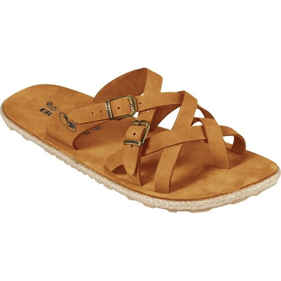 Chinelo Couro Feminino Beeton Nature 05N