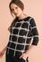 Blusa Tricô Grid Geométrica | Bv956