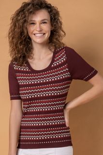 Blusa Tricô Geométrico | Twin-Set | Bi401