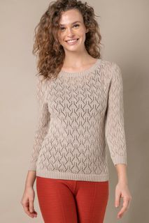 Blusa Tricô Renda Manga 3/4 | Bi395