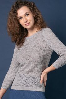 Blusa Tricô Renda Manga 3/4 | Bi395