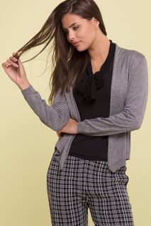 Cardigan Tricô Pontas Lã Merino | Ci194