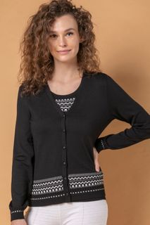 Cardigan Tricô Geométrico | Twin-Set | Ci211