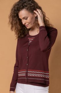 Cardigan Tricô Geométrico | Twin-Set | Ci211