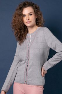 Cardigan Tricô Grid Tranças | Twin-Set | Ci219
