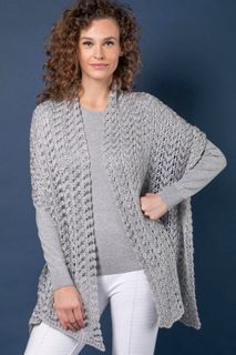 Estola Tricô Renda Chevron Brilho | Ac334