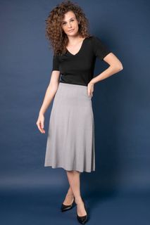 Saia Midi Tricô Chevron | Si051