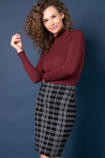 Saia Tricô Xadrez | Si053
