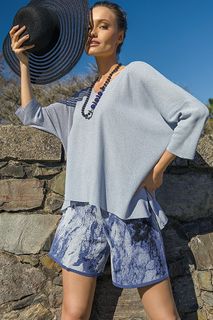 Short Tricô Jacquard Sky | Pv051