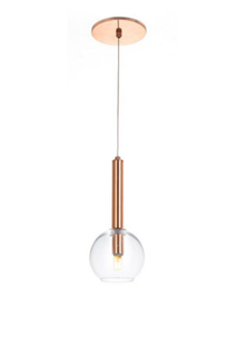 Pendente Old Artisan Bolha Vidro Metal Bronze PD-5211