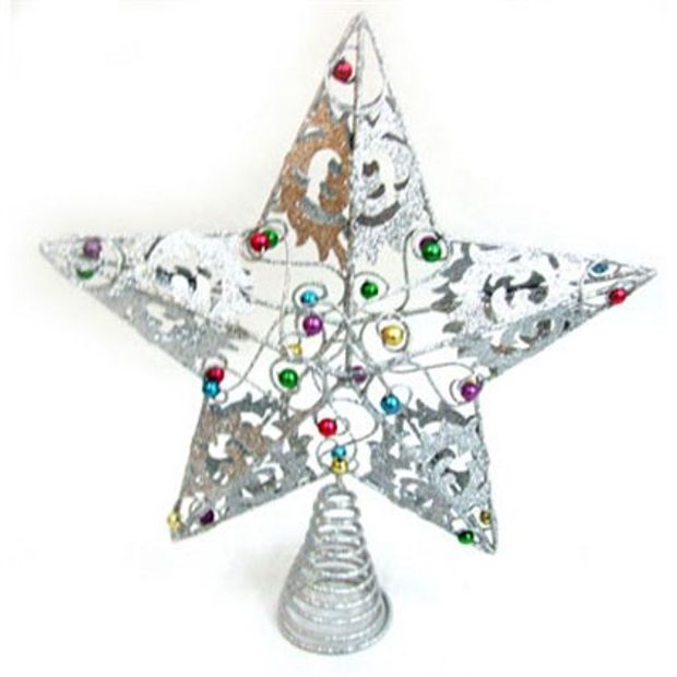 Estrela Prata 30 cm