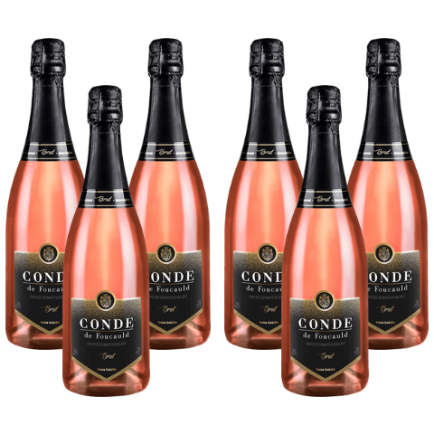 Kit Espumante Conde de Foucauld Brut Rosé