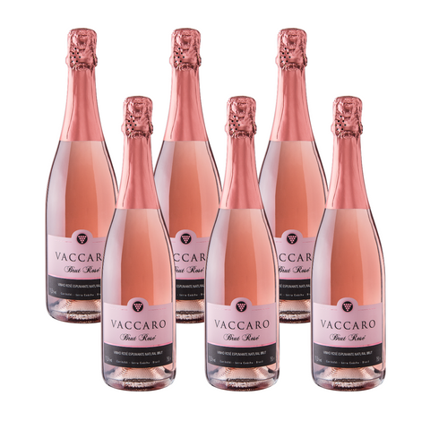 Kit Espumante Vaccaro Brut Rose