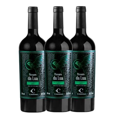 Kit Vinho Cárdenas Pássaro da Lua Petit Verdot