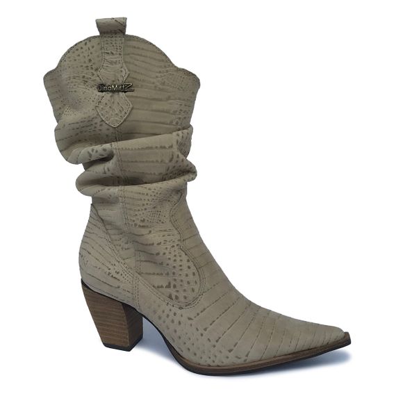 Bota Country Feminina Cano Médio Sanfonado