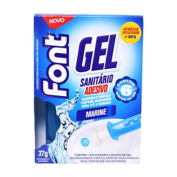 Gel Sanitário Adesivo Font Marine 37g Refil+Aparelho(Cód.316704).