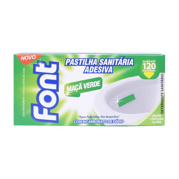 Pastilha Sanitária Adesiva Font Maçã Verde