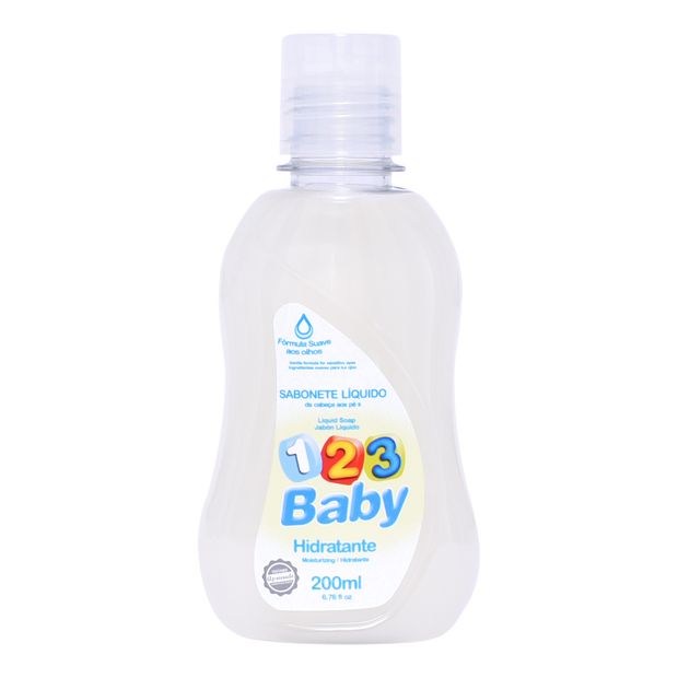 Sabonete Líquido 123 Baby Hidratante 200ml